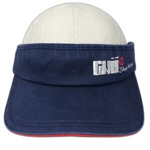GNU Snowboard Fitted Sun Visor Cap Blue One Size Embroidered Outdoor